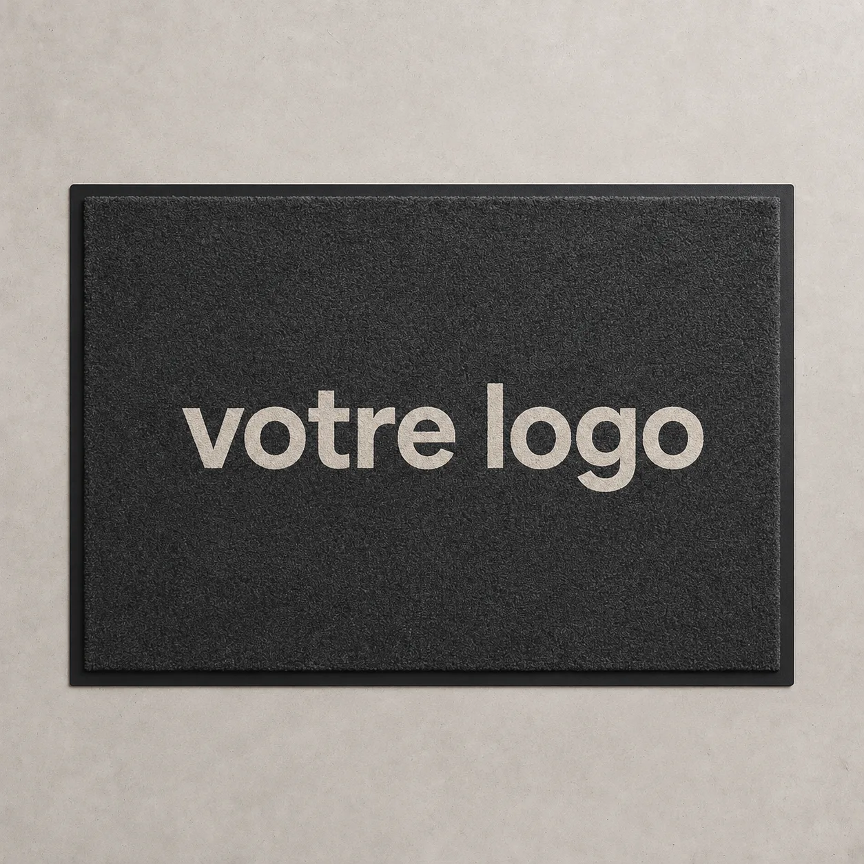 Tapis personnalisé à votre logo, coloris Gris Anthracite